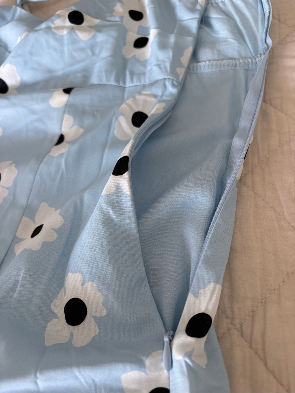 Princess Polly Pale Blue Floral Slip Dress - Picture 4 of 8